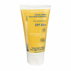 Crème solaire BIO bébé - BABYSUN SPF 50+  DERMATHERM 50 ml