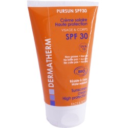 Crème solaire BIO PURSUN SPF 30 - 150 ml  DERMATHERM