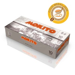 Capsule di miscela 100% arabica Mokito, compatibili con Nespresso.